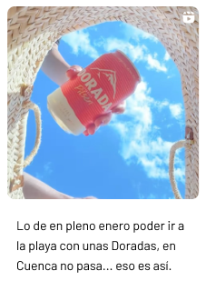 lata de Dorada con cielo azul